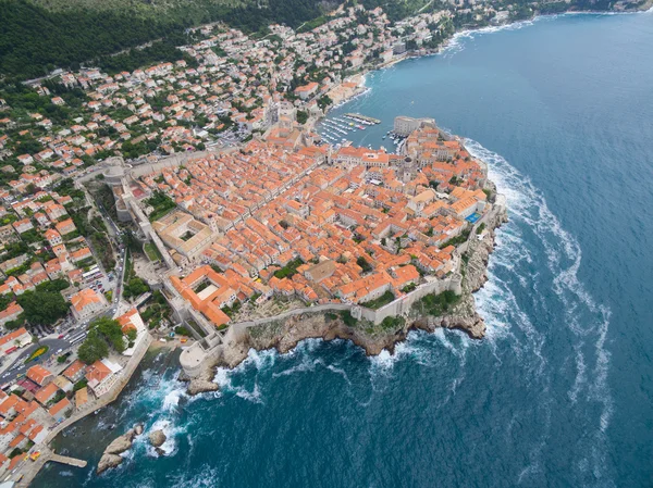 Vista aérea de dubrovnik, croácia. — Fotografia de Stock