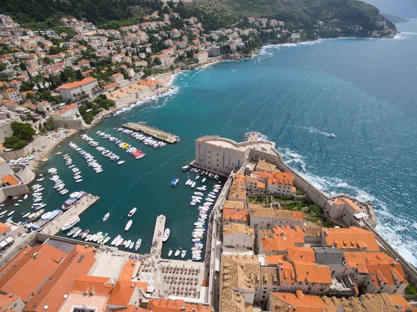 Vista aérea de dubrovnik, croácia. — Fotografia de Stock