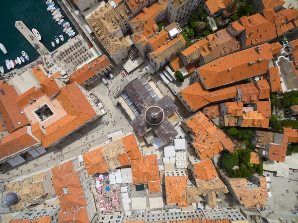 Letecký pohled na dubrovník, chorvatsko. — Stock fotografie