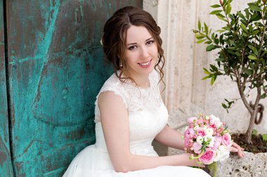 Düğün günü içinde çekici gelin