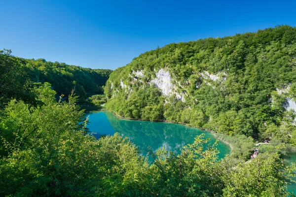 Plitvicesjöarna Kroatien - national park i sommar — Stockfoto