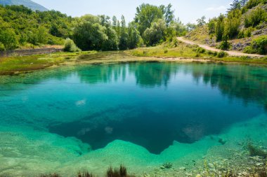 Cetina su kaynağı bahar Hırvatistan
