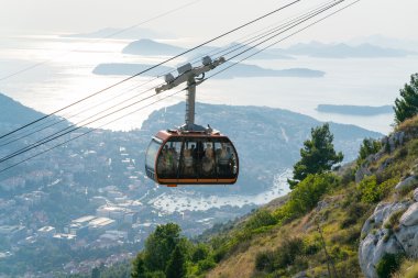 Teleferik Dubrovnik yukarıda