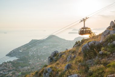 Teleferik Dubrovnik yukarıda