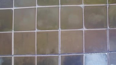 Ston town yakınındaki tuz alanlarının havadan görünümü