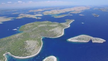 Milli Parkı Kornati Kornati adalar havadan görünümü.