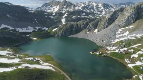 Lago Kapetanovo en Montenegro, tiempo de espera — Vídeos de Stock