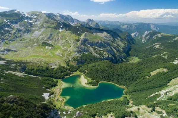 Lago Trnovacko nel parco naturale Piva, Montenegro Immagine Stock