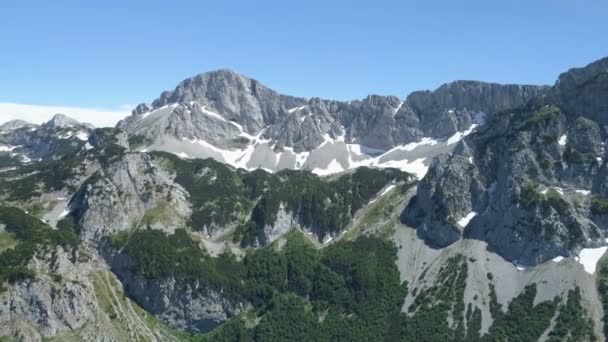 Schilderachtige bergen van Montenegro, Trnovacki Durmitor — Stockvideo