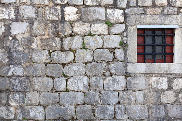 house wall with window