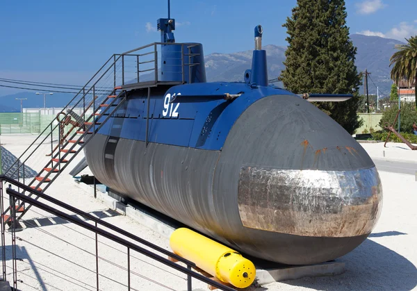 Old submarine near the Tivat, Montenegro — Stock Photo, Image