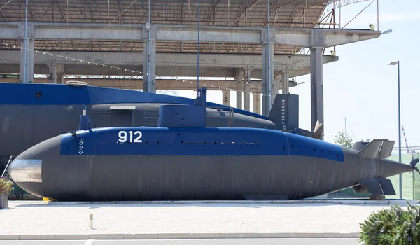 Old submarine near the Tivat, Montenegro — Stock Photo, Image