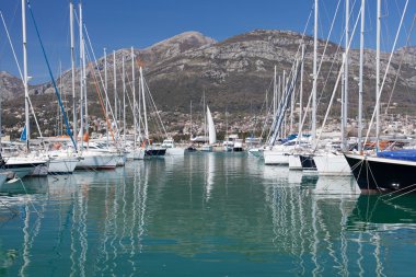 Marina, Karadağ, Adriyatik Denizi yatlar