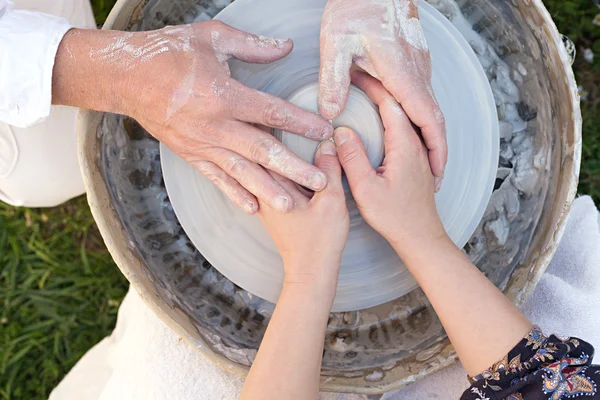 Potter and student — Stock Photo, Image