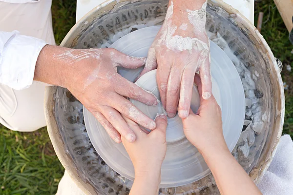 Potter and student — Stock Photo, Image