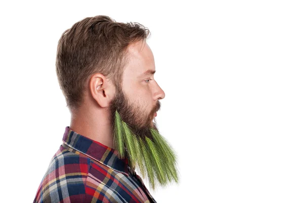 Retrato de un hombre guapo con barba —  Fotos de Stock