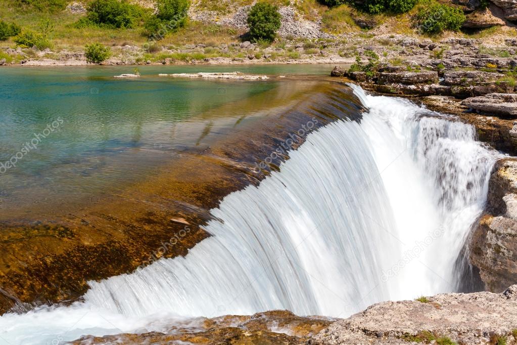 waterfall on the Cijevna river 