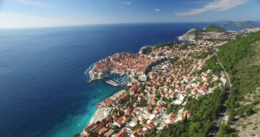 Dubrovnik'in havadan görünümü