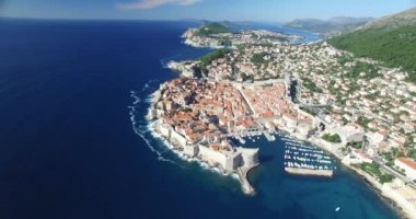 Dubrovnik'in havadan görünümü