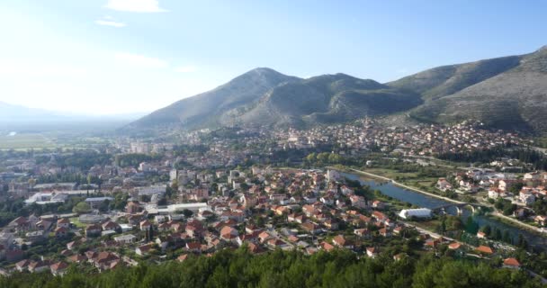 Trebin şehir. Bosna Hersek — Stok video