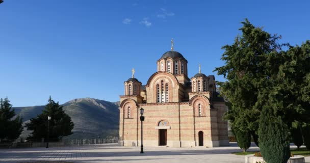 Orthodoxe klooster in Trebinje — Stockvideo