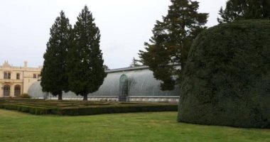 Çek Cumhuriyeti kalede Lednice görünümünü