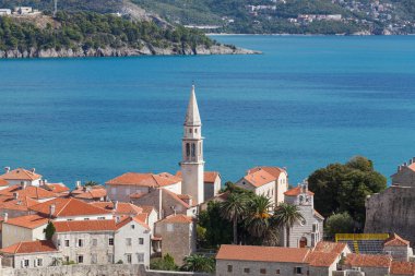 Eski şehir Budva peyzaj