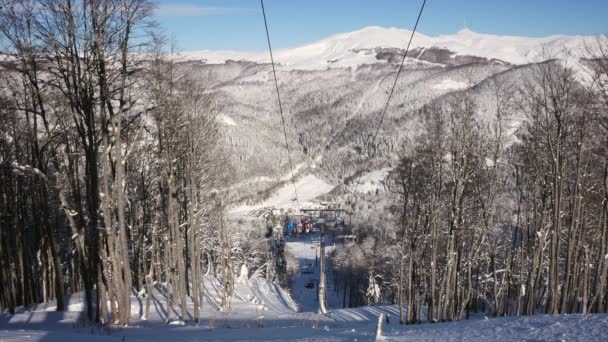 Domaine skiable en hiver — Video