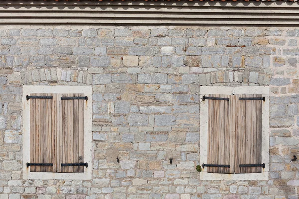 House wall built of natural stone — Stock Photo, Image