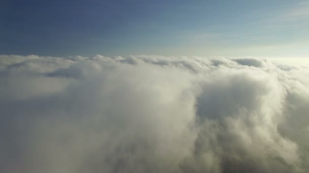 Flying above the clouds — Stock Video