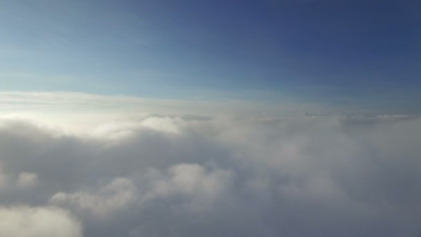 Flying above the clouds — Stock Video