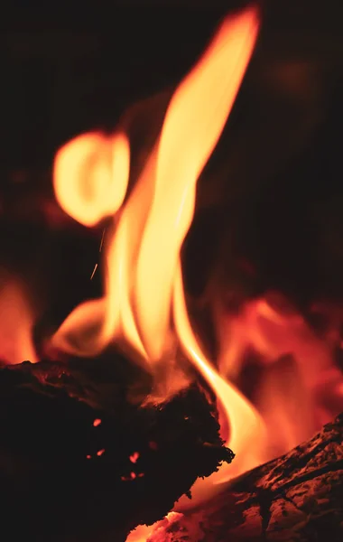 Energía Calorífica Amontonada Cerca Roja Amarilla Energía Térmica Punto Combustible — Foto de Stock