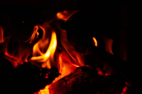 Verwarm Energie Van Dichtbij Rood Geel Thermische Energie Het Brandstofpunt — Stockfoto