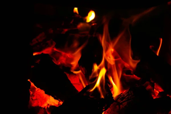 Verwarm Energie Van Dichtbij Rood Geel Thermische Energie Het Brandstofpunt — Stockfoto
