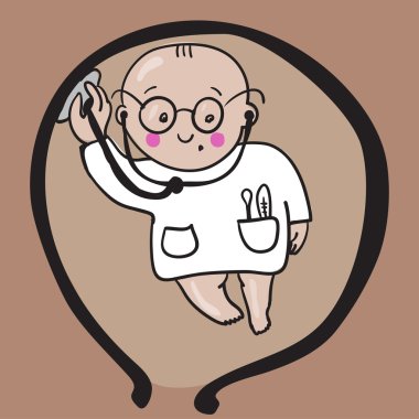 Bebek doktoru rahim içinde