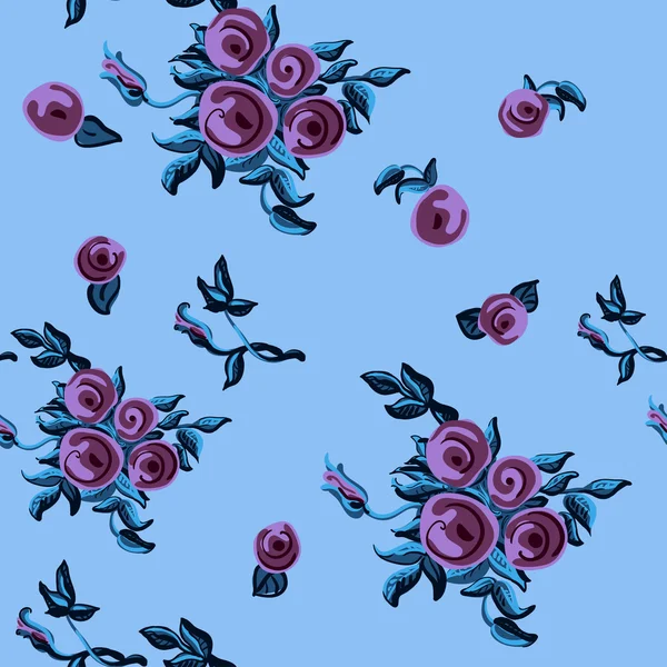 Motif Roses — Image vectorielle