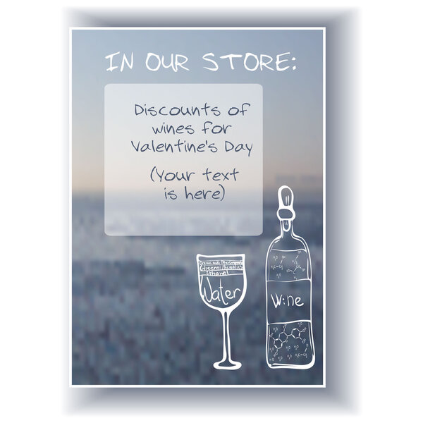 Дизайн. Векторный фон с химическими компаундами вина
