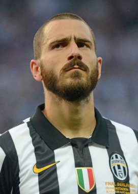 BERLIN, GERMANY - 6 Haziran 2015: Olympiastadion 'da Juventus Torino ve FC Barcelona arasında oynanan 2014 / 15 UEFA Şampiyonlar Ligi Finali sırasında çekilmiştir..