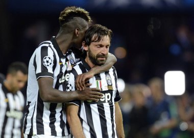 BERLIN, GERMANY - 6 Haziran 2015: Olympiastadion 'da Juventus Torino ve FC Barcelona arasında oynanan 2014 / 15 UEFA Şampiyonlar Ligi Finali sırasında çekilmiştir..