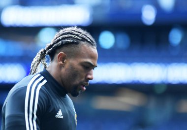LONDON, ENGLAND - MArch 1, 2020: Wolverhampton 'dan Adama Traore, Tottenham Hotspur FC ile Wolverhampton FC arasında oynanan 2020 / 21 Premier League maçı öncesinde Tottenham Hotspur Stadyumu' nda çekilmiştir..