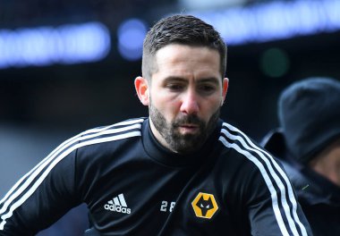 LONDON, ENGLAND - MArch 1, 2020: Wolverhampton 'dan Joao Moutinho Tottenham Hotspur FC ile Wolverhampton FC arasında oynanan 2020 / 21 Premier Lig maçı öncesinde Tottenham Hotspur Stadyumu' nda çekilmiştir..