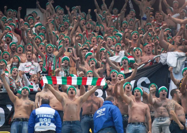 Bucharest Romania October 2011 Legia Ultras Pictured Uefa Europa League — Stock Photo, Image