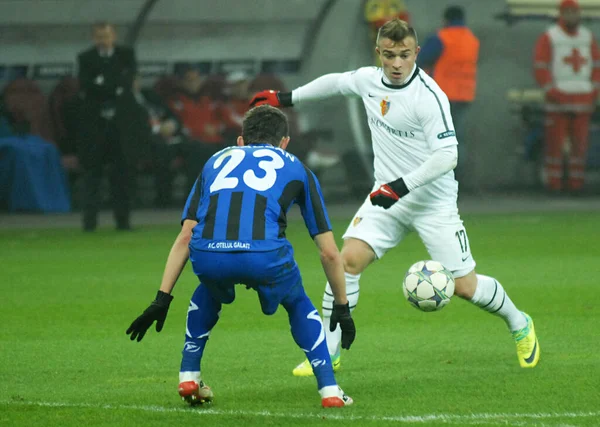 Bucharest Romania November 2011 Xherdan Shaqiri Basel Pictured Action 2011 — Stock Photo, Image