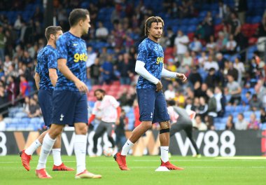 LONDON, ENGLAND - SEPTEMBER 11, 2021: Dele Alli (Bamidele Jermaine Alli), 2021 / 22 Premier Lig karşılaşması öncesinde Selhurst Park 'ta Crystal Palace FC ve Tottenham Hotspur FC arasında oynanan 4. Telif Hakkı: Cosmin Iftode / Picstaff