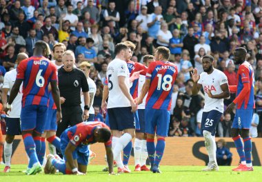 LONDON, ENGLAND - SEPTEMBER 11, 2021: Japhet Manzambi Tanganga Tottenham 'dan Crystal Palace FC ve Tottenham Hotspur FC arasında oynanan 2021 / 22 Premier League maçında çekildi. Telif Hakkı: Cosmin Iftode / Picstaff