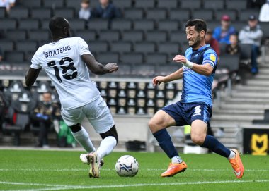MILTON KEYNES, ENGLAND - SEPTEMBER 25, 2021: Joseph Mark Jacobson of Wycombe pictured during the 2021/22 SkyBet EFL League One matchweek 9 game between MK Dons FC and Wycombe Wanderers FC at Stadium MK. Copyright: Cosmin Iftode/Picstaff clipart