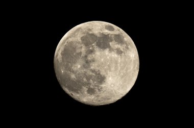 full moon at night spends in the sky clipart