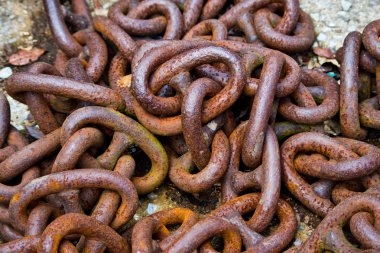 Rusty zincir ve dokuma