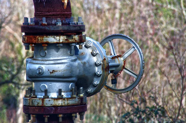 Gasoducto de cierre con cadena — Foto de Stock