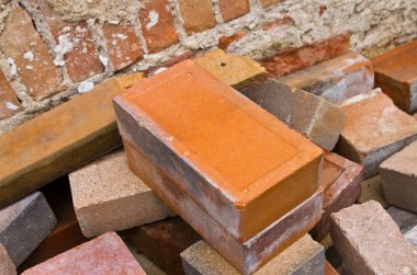 farklı tür ve renk tuğla tuğla